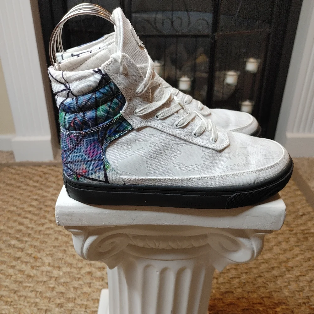 RARE! GLOW IN THE DARK, SIX HUNDRED FOUR PATRICK BRAVO  HI-TOP MEN 5, WOMEN 6.5 - Picture 12 of 16